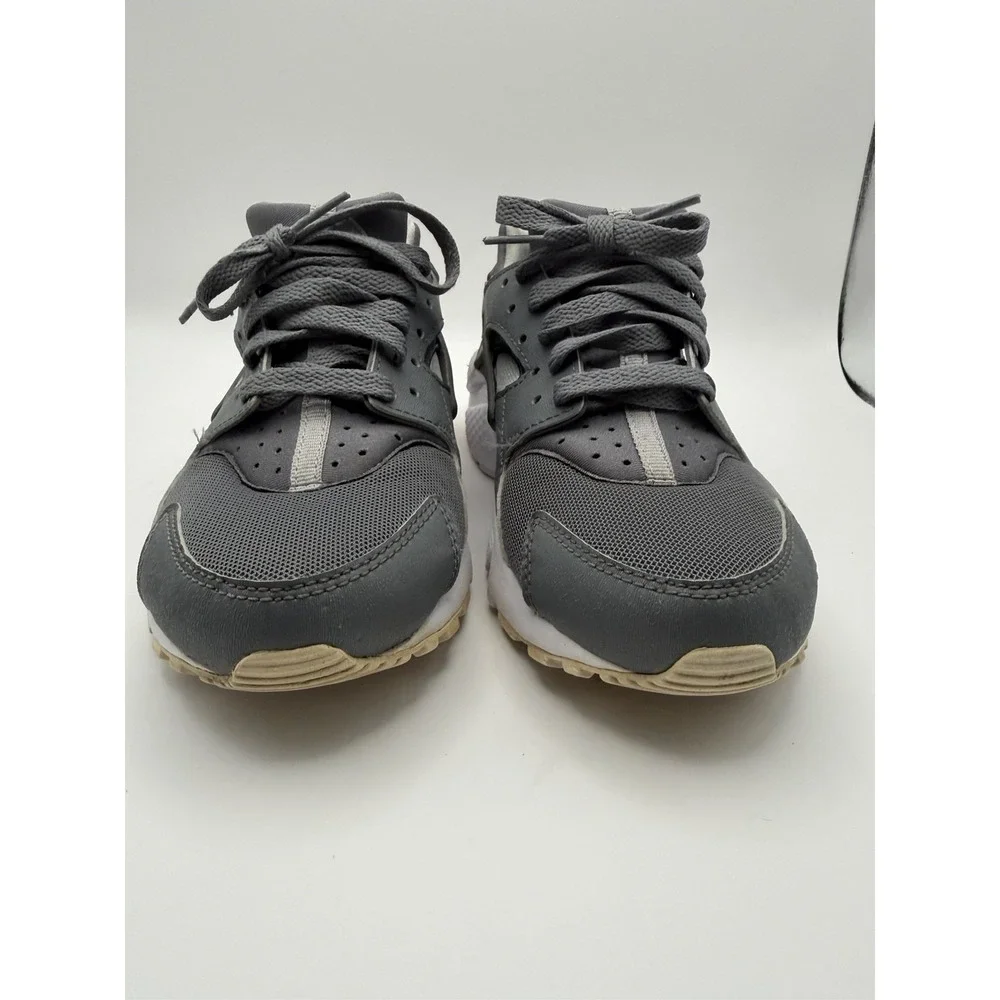 Nike Air Huarache Run GS Gray White Sneakers Youth Size 4.5Y Boys Girls Running